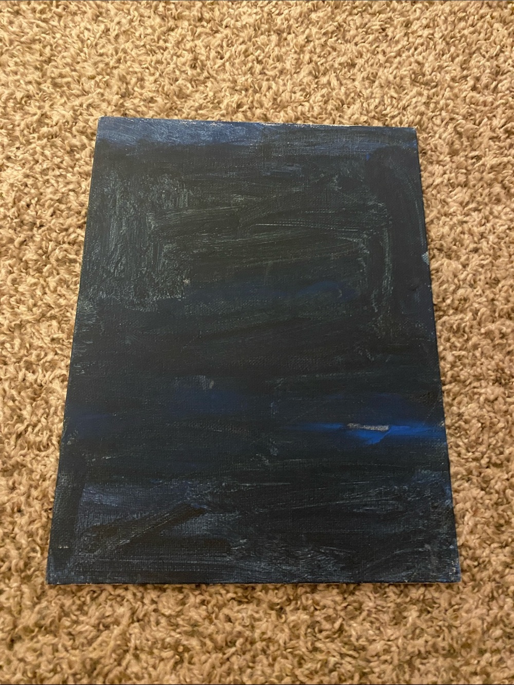 Unknown Brand Dark Blue Abstract Canvas Art